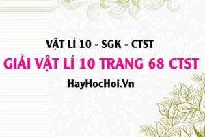 Giải Vật lí 10 trang 68 Chân trời sáng tạo SGK